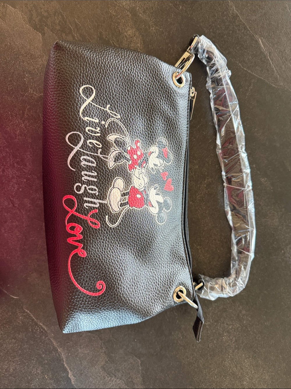 The Bradford Exchange Black and Red Minnie Mouse Love Wristlet Clutch